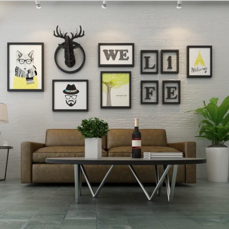 Bộ 5 khung kèm LIFE kèm đầu hươu