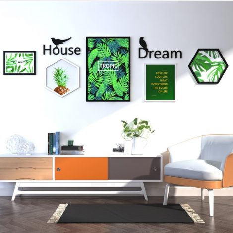 Bộ 5 khung House Dream Lá nhiệt đới