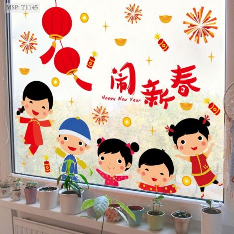 Decal Tết sum vầy